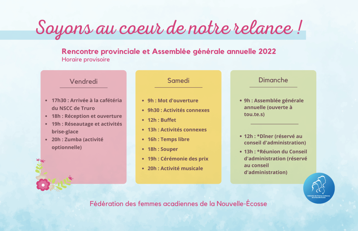 La fédération des femmes acadiennes de la Nouvelle-Écosse