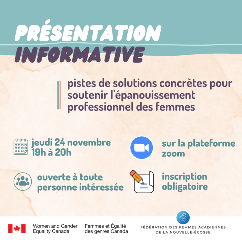 La fédération des femmes acadiennes de la Nouvelle-Écosse