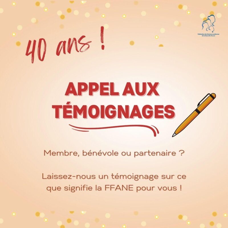 La fédération des femmes acadiennes de la Nouvelle-Écosse